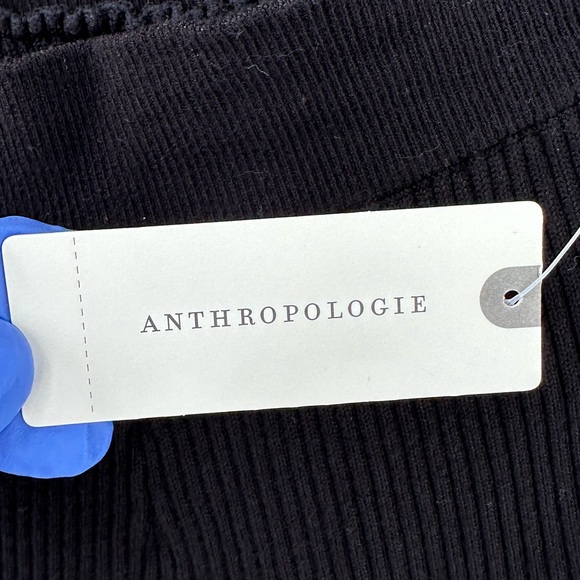 Anthropologie Maeve Ribbed Skirt Medium Black NWT - Picture 5 of 9